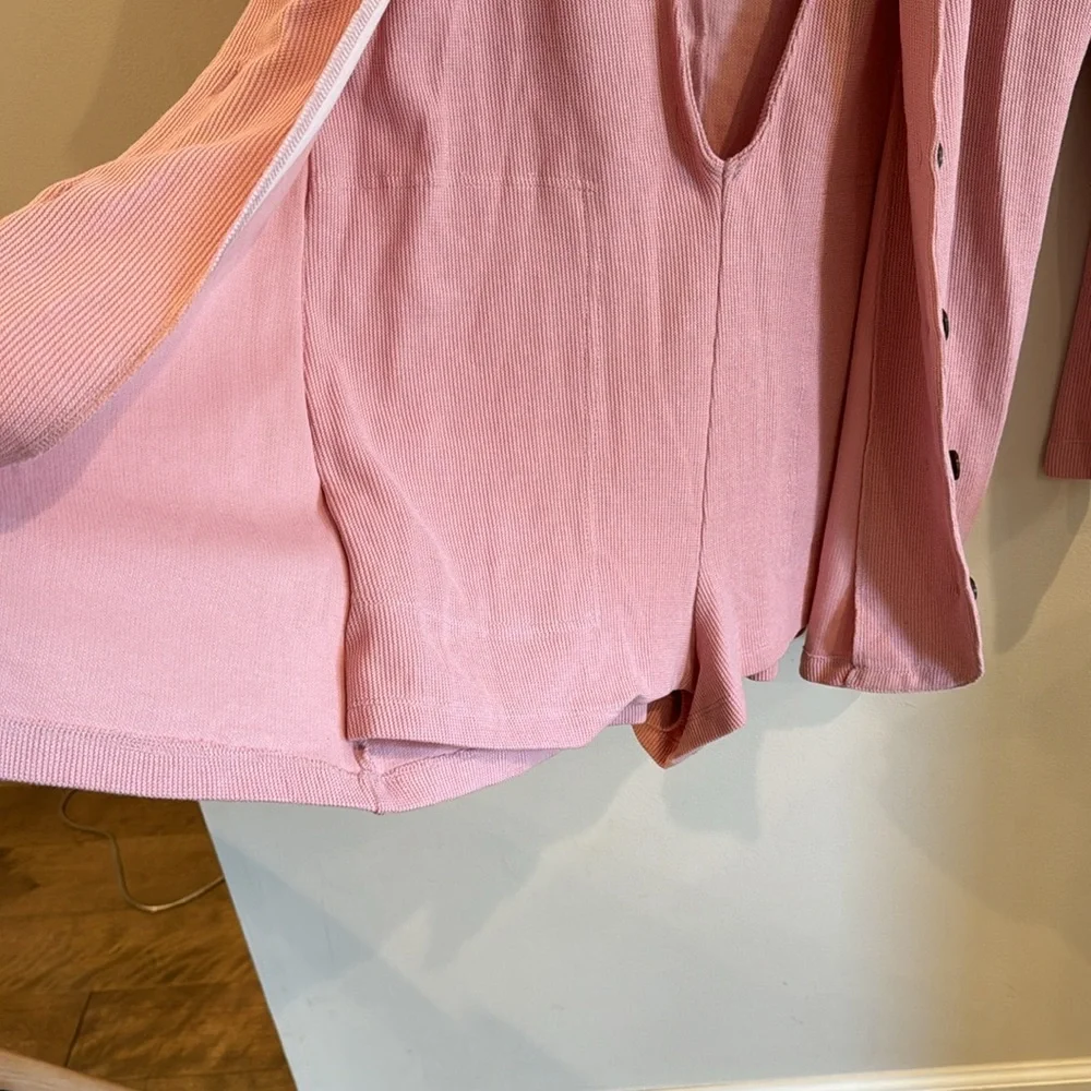 Free‎ People FP Beach Lizzie Blazer Pink Romper One Piece Dress Size S